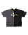 CAMISETA MEIO A MEIO (PRETO/CINZA) - Imagem 1