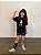 Camiseta Infantil Oversized Fita Corp ViraLata Caramelo Preta - Imagem 3