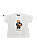 Camiseta Infantil Oversized Fita Corp ViraLata Caramelo Off White - Imagem 1