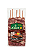 ESPETINHO DE CORAÇÃO TEMPERADO - KORIN - 400g - Imagem 1