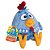 Pelúcia Galinha Pintadinha Baby 22cm Brinquedo Original Super Macio e Fofinho - Imagem 1