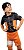 Fantasia Naruto Uzumaki Infantil Original Cosplay + Bandana - Imagem 1
