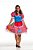 Vestido Junino Adulto Xadrez Vermelho Festa Junina Quadrilha - Imagem 1