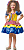 Vestido Junino Infantil Amarelo Azul Festa Caipira Quadrilha - Imagem 1