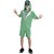 Fantasia Alienígena Verde Infantil Macacão + Capuz Carnaval - Imagem 4