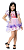Fantasia Princesa Infantil Vestido Curto Lilás + Coroa Luvas - Imagem 1