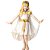Fantasia Cleópatra Infantil Luxo Vestido Menina + Coroa Capa - Imagem 1