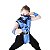 Fantasia Ninja Infantil Azul Mortal Kombat Carnaval Hallowen - Imagem 3