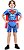 Fantasia Infantil Super Homem Carnaval Curta Original + Capa - Imagem 1