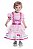 Vestido Bebê Caipira Lilás Roupa Festa Junina Arraiá Infanti - Imagem 2