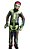 Fantasia Halloween Menino Esqueleto Zumbi Caveira Verde Luxo - Imagem 2