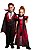 Fantasia Drácula Vampiro Halloween Infantil Roupa + Capa Top - Imagem 3