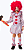 Fantasia Halloween It Palhaço do Mal Infantil Menino Zumbi - Imagem 2