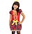 Vestido Caipira Infantil Xadrex Vermelho Festa Junina + Arco - Imagem 4