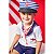 Fantasia Marinheiro Infantil Menino Roupa Carnaval com Cap - Imagem 3
