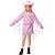 Fantasia Boiadeira Infantil Cowgirl Rosa Country com Chapéu - Imagem 2