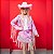 Fantasia Boiadeira Infantil Cowgirl Rosa Country com Chapéu - Imagem 5
