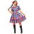 Vestido Junino Adulto Florido Caipira Saia Rodada com Faixa - Imagem 3