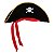 Chapéu Pirata Fantasia Halloween Carnaval Infantil Adulto - Imagem 2