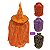 Fantasia Halloween Bruxa Mago Kit Chapéu + Capa 80cm Sortido - Imagem 1