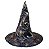 Fantasia Halloween Bruxa Mago Feiticeiro Chapéu + Capa 80 cm - Imagem 2