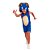 Fantasia Sonic Infantil Macacão Curto Máscara Original Sega - Imagem 6