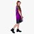 Fantasia Anna Frozen 2 Vestido Infantil Original Disney Roupa Festa Tema Princesas Pop - Imagem 2