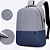 Mochila Finger Cinza/Azul BSN-04-CA - Imagem 3