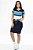 Conjunto Em Malha Marinho Com Recortes Off White - Imagem 1