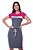 Vestido De Malha Cinza Com Recortes Rosa | Hapuk - Imagem 1
