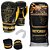 CONJUNTO LUVA BOXE MUAY THAI CORE PRETORIAN + BAND + PROTETOR BUCAL - PRETO E AMARELO - Imagem 6