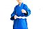 KIMONO REFORÇADO COM FAIXA BRANCA JUDÔ JIU JITSU INFANTIL AZUL – 1 FIGHT - Imagem 1