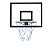 TABELA DE BASQUETE INFANTIL 65X50 COM ARO E REDE NYLON KLOPF - Imagem 1