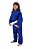 KIMONO JIU JITSU E JUDO COMBATE INFANTIL AZUL COM FAIXA BRANCA - TORAH - Imagem 1
