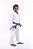 KIMONO JIU JITSU E JUDÔ COMBATE INFANTIL BRANCO COM FAIXA BRANCA TORAH - Imagem 1