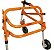Andador Posterior de Alumínio 04 Rodas PP Mobilidade Mercur - Imagem 6