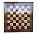 Tabuleiro de Xadrez e Damas Madeira Maciça Marchetado Casas 6x6 cm - Imagem 3