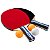 Kit Tênis de Mesa Ping Pong 2 Raquetes e 3 bolas VT710 Vollo - Imagem 2