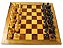 JOGO DE XADREZ TABULEIRO MARCHETADO 40 x 40 – REI 8 CM - Imagem 2