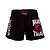 SHORT CALÇÃO MUAY THAI LUTA FEMININO PRETO PROGNE - Imagem 1