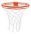 ARO DE BASQUETE OFICIAL D= 46 CM COM REDE - KLOPF - Imagem 1