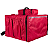 Mochila térmica 60 litros vermelha- comporta embalagem até 45cm - Bag 60 litros para motoboy - Imagem 1