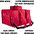 Mochila térmica 60 litros vermelha- comporta embalagem até 45cm - Bag 60 litros para motoboy - Imagem 3