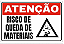 Placa Atenção Risco de queda de Materiais - Imagem 1