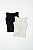 Kit 01 - Blusa Burguesinha Off e Preta - Imagem 1