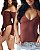 Kit 14: Body Paula Marrom + Blusa Yasmin Marrom - Imagem 1
