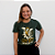 Camiseta  Baby look "São Miguel Defendei-nos" - Verde Oliva - Imagem 1