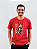 Camiseta Convencional Por Suas Chagas Vermelha - Imagem 1