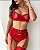 Conjunto Lingerie - Chama do amor -  Renda Vermelho - Imagem 3