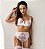 Conjunto Lingerie - Chama do amor -  Renda Branco - Imagem 1